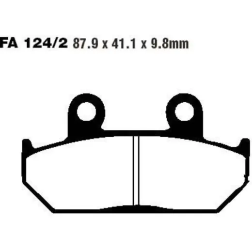 Brake pads sintered hh ebc FA1242HH