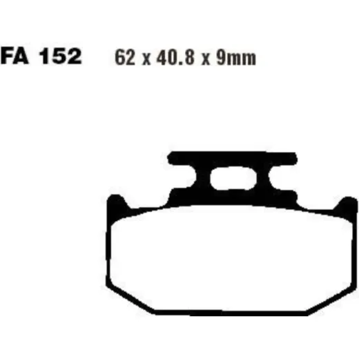 Brake pads std ebc FA152TT