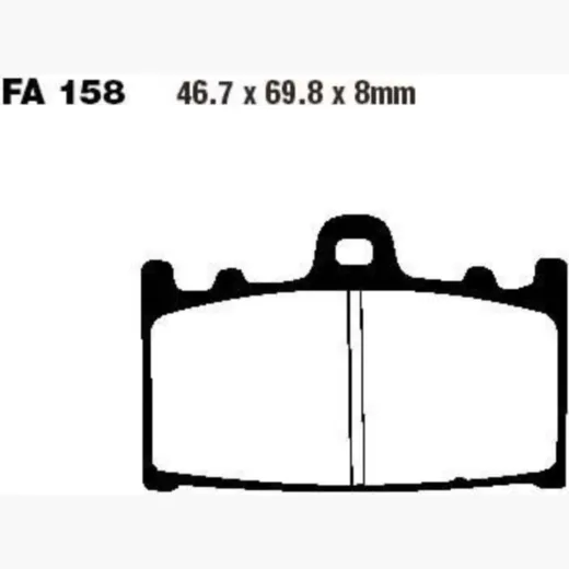 Bremsbeläge Bremsklotz Standard EBC FA158