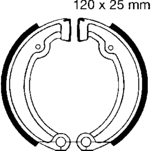 Bremsbacken ohne Feder EBC 980