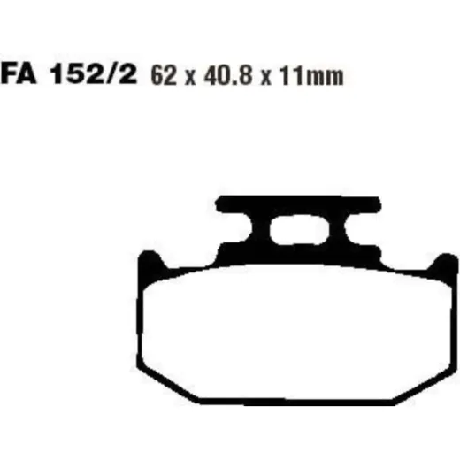 Brake pads sintered r ebc FA1522R
