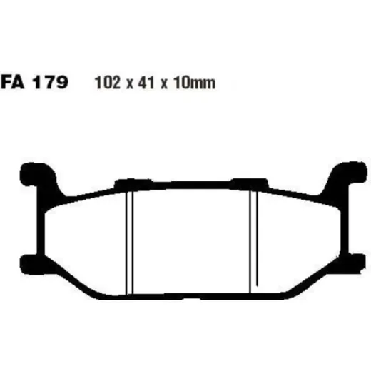 Brake pads scooter ebc SFA179