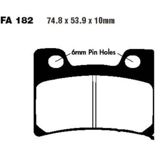 Bremsbeläge Bremsklotz Standard EBC FA182