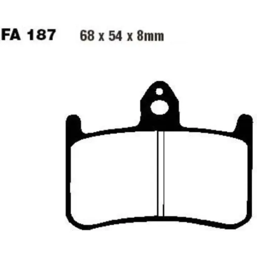 Brake pads sintered epfa ebc EPFA187HH