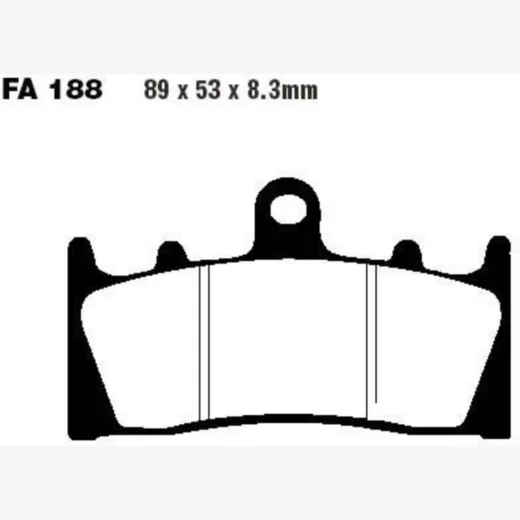 Brake pads sintered hh ebc FA188HH