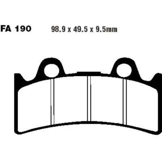 Brake pads sintered hh ebc FA190HH