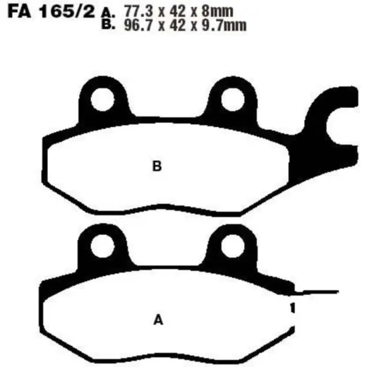 Bremsbeläge Bremsklotz Standard EBC FA1652TT