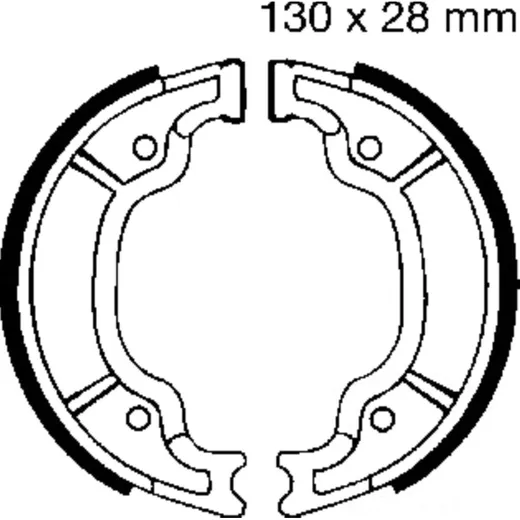 Bremsbacken mit Feder EBC Y527