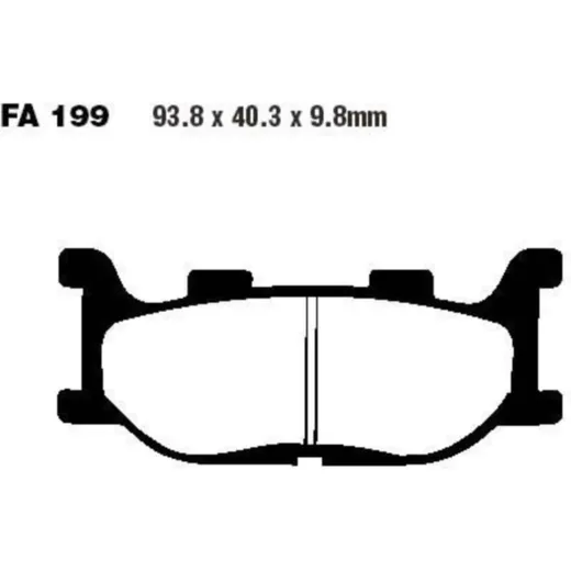Brake pads carbon scooter ebc SFAC199