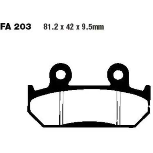 Bremsbeläge Bremsklotz Standard EBC FA203