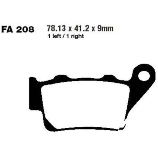 Brake pads std ebc FA208TT
