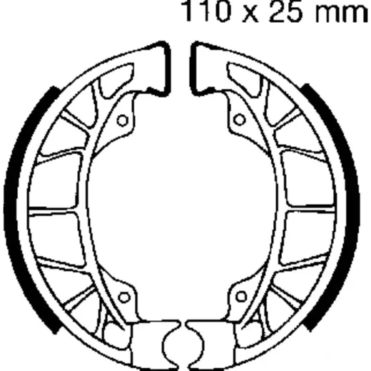 Bremsbacken ohne Feder EBC 899