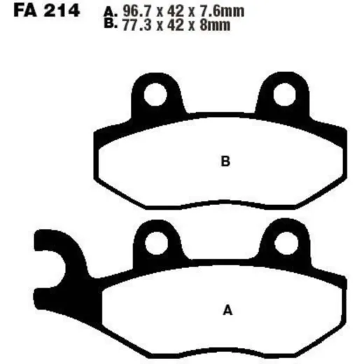 Bremsbeläge Bremsklotz Standard EBC FA214