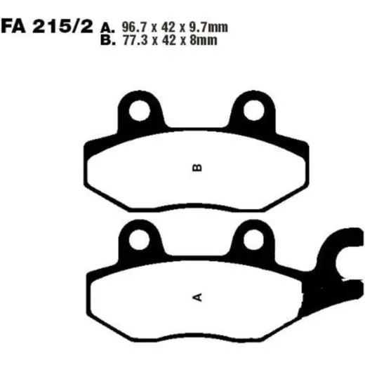 Brake pads std ebc FA2152