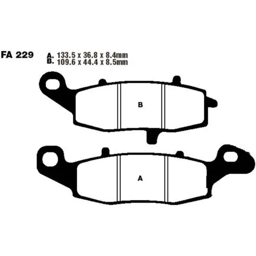 Bremsbeläge Bremsklotz Standard EBC FA229
