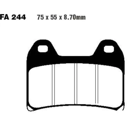 Bremsbeläge Bremsklotz Standard EBC FA244