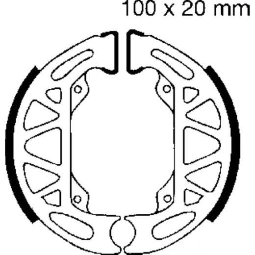 Brake shoes inc springs ebc 806
