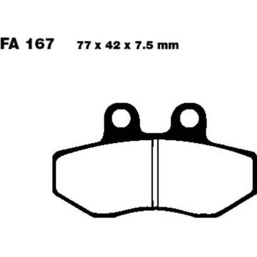 Brake pads std ebc FA167