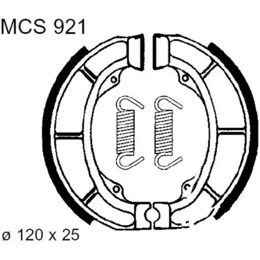 Bremsbacken mit Feder TRW MCS921