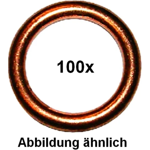 Copper Exhaust Sealing Ring 6X16X1.5 for Motorcycles