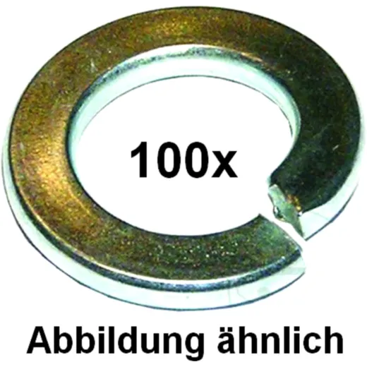 SPRING WASHERS M7 DIN 127 GALVANISED - PACK OF 100