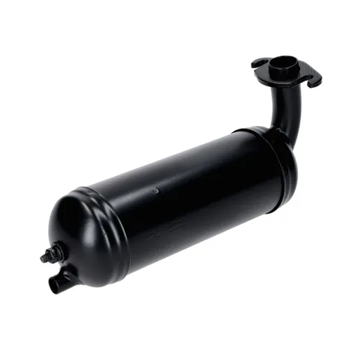 exhaust black w/ flange for Peugeot 103 Chrono, MVL, Vogue, SP 48757