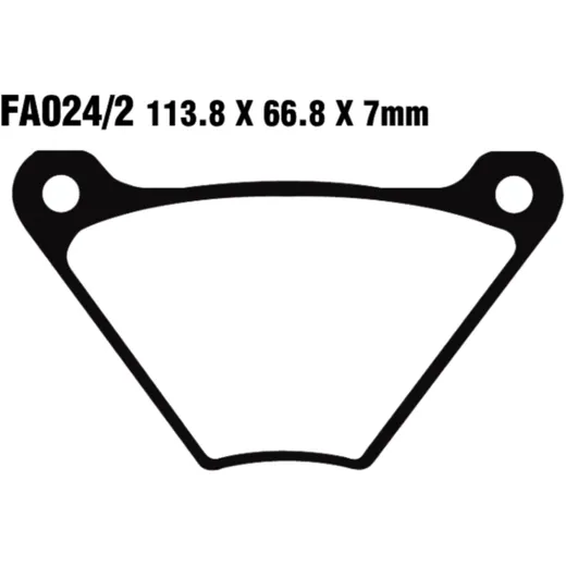 Bremsklotz Semi-Sinter V für Cruiser und Touring Bikes 7320071