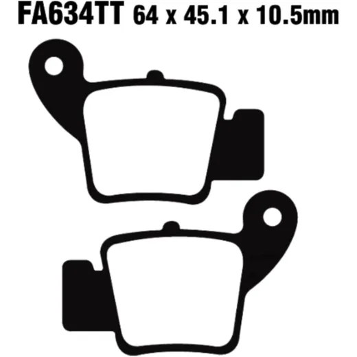 Brake pads std EBC fa634tt for: AJP PR3, PR4, PR5