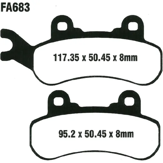 Bremsklotz Standard EBC passend für: CAN - AM Outlander 7370183