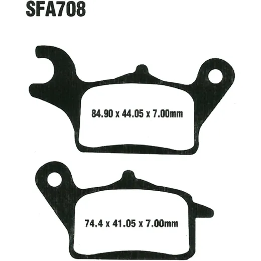 Brake pads scooter EBC for: Honda NSC, EM1