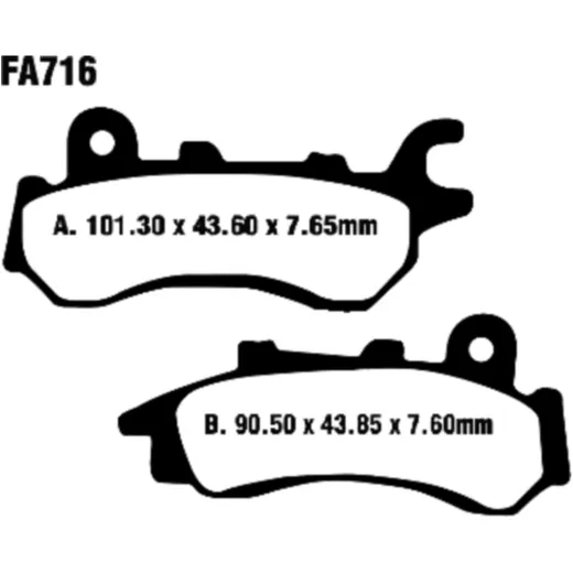 Bremsklotz Standard EBC Alternative: 7870302 passend für: Honda CB