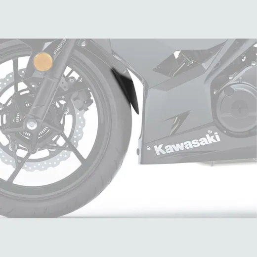 Front fender extension - matt black for: KAWASAKI Ninja 400 EX400G, Z400 ER400D