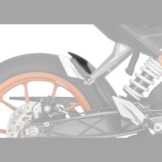 Rear hugger extension - matt black for: KTM 390 Duke KTM IS Duke, 125 Duke KTM IS Duke