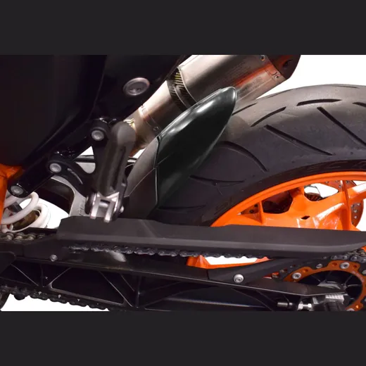 Rear hugger extension - matt black for: KTM 390 Duke KTM IS Duke, 250 Duke KTM IS Duke