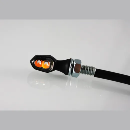 LED-indicator RC-80 left/right - black for: HONDA CBR650F RC96, Integra 750 RC71 KAWASAKI Ninja 300 EX300A, ER-6f EX650E HUSQVARNA 70