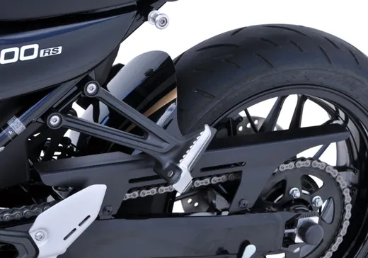 Rear hugger with alu chain guard - black/silver/gold for: KAWASAKI Z900 RS ZR900C