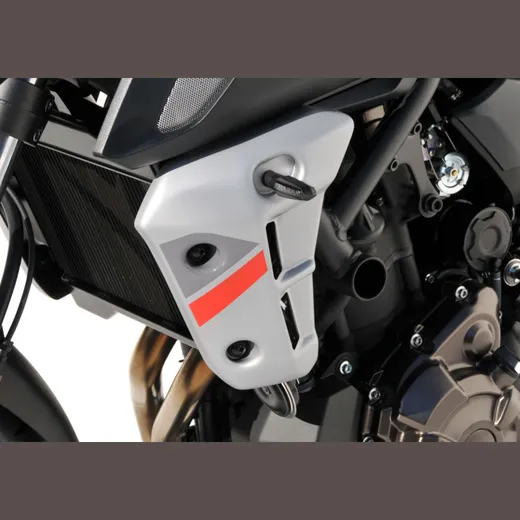 Radiator side cover - grey/red/anthracite for: YAMAHA MT-07 RM17/RM18