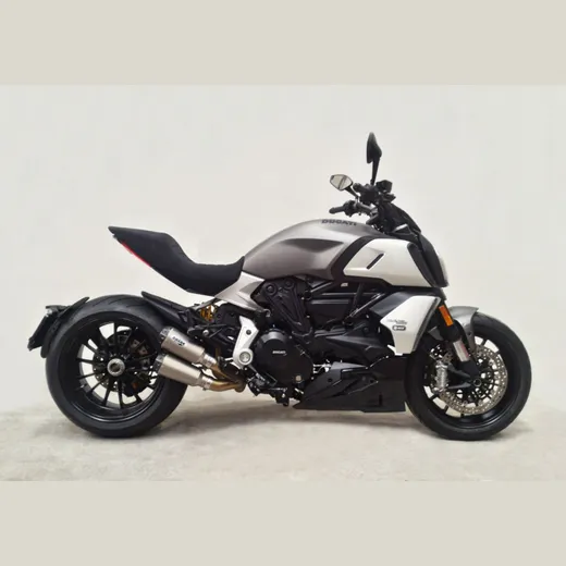 TRC-10 Komplettanlage - silber Auspuff für: DUCATI Diavel 1260, XDiavel