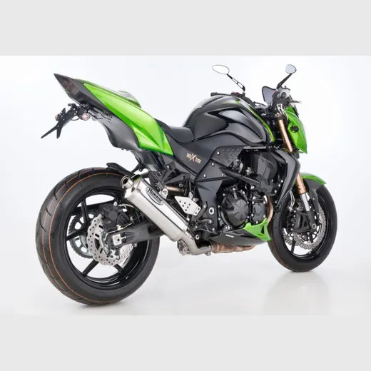 Rac 1 slip on exhaust - silver for: KAWASAKI Z750R ZR750N, Z750 ZR750L