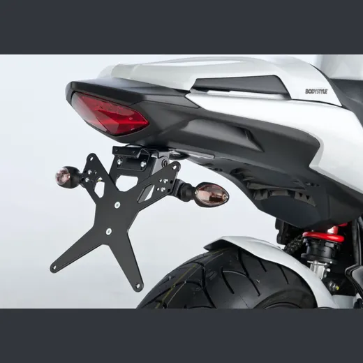 Kennzeichenhalter - schwarz Nummernschildhalter für: HONDA CBR600F PC41, CB600 Hornet PC41