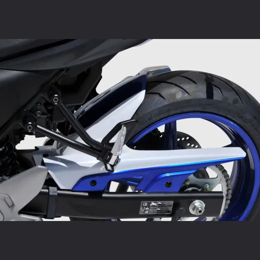 Rear hugger - white/blue for: SUZUKI SV 650 WCX0/WCX1