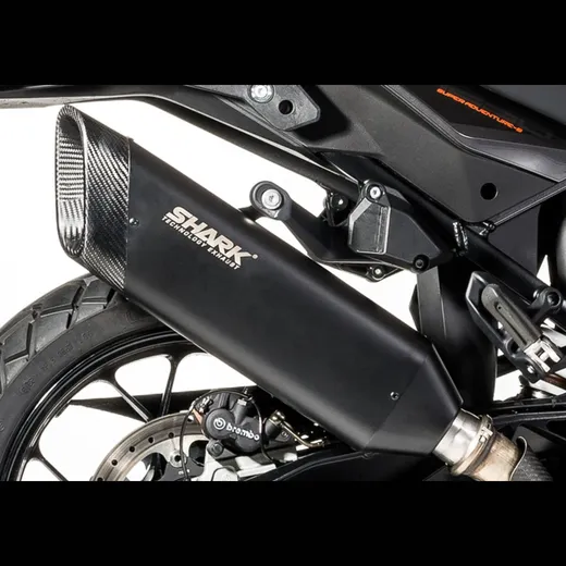 Discover Slip on Ersatzdämpfer - schwarz Auspuff für: SUZUKI DL 1000 V-Strom XT WDD0, DL 1000 V-Strom WDD0