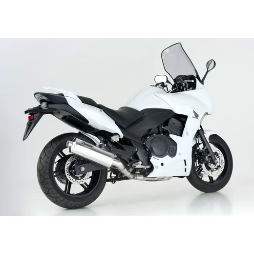 Rac 1 slip on exhaust - silver for: HONDA CBF1000F SC64