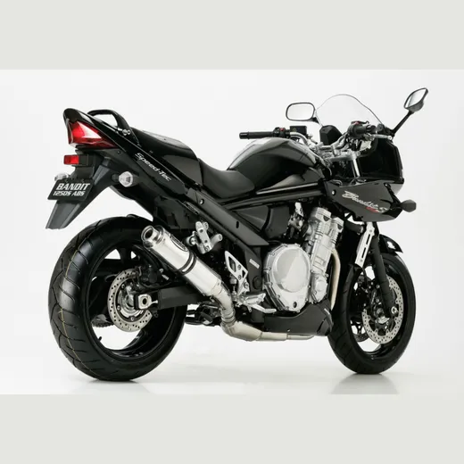 Supersport Slip on Ersatzdämpfer - silber Auspuff für: SUZUKI GSF 1250 S Bandit WVCH, GSF 1250 Bandit WVCH