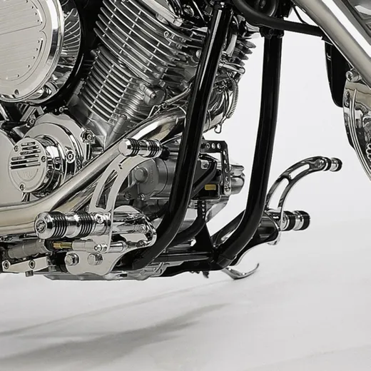 Round Style forward control kit - silver for: YAMAHA XVS1100 Drag Star Classic VP16, XVS1100 Drag Star VP05
