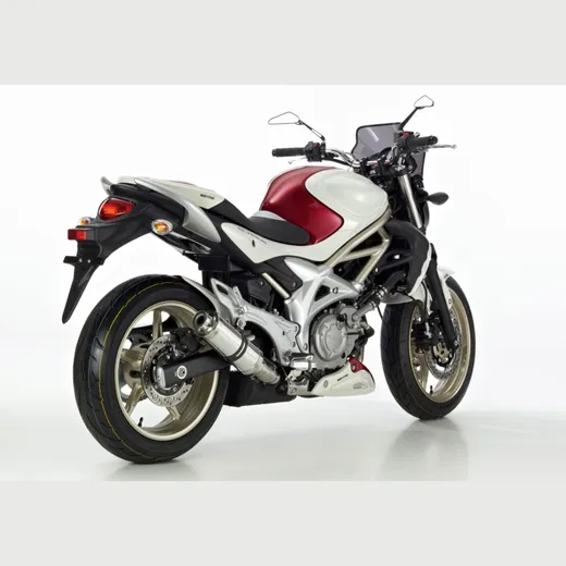 Supersport slip on exhaust super short - silver for: SUZUKI Gladius 650 WVCX