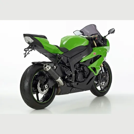Supersport Slip on Ersatzdämpfer Super Short Auspuff für: KAWASAKI ZX-6R ZX600R