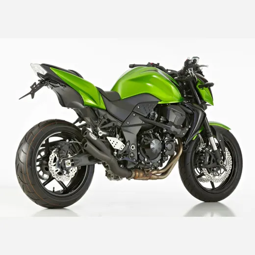 Pro 2 slip on exhaust - matt black for: KAWASAKI Z750R ZR750N