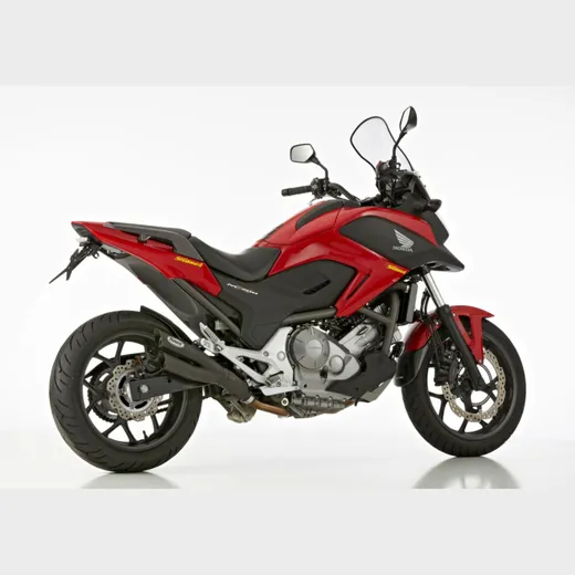 Pro 2 slip on exhaust - matt black for: HONDA NC700X RC63, NC700S RC61