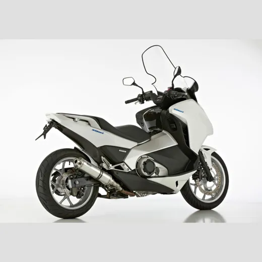 Supersport Slip on Ersatzdämpfer - silber Auspuff für: HONDA Integra 700 RC62, Integra 750 RC71